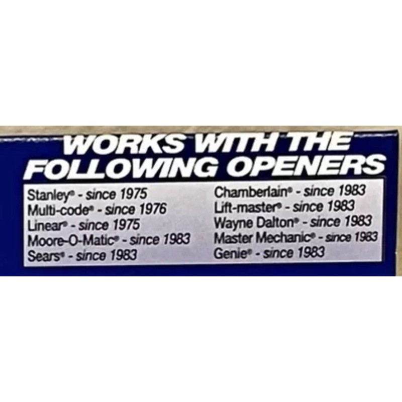 Ironhead, Inc. IN-DASH MOTORCYCLE Universal Garage Door Opener Model 4000