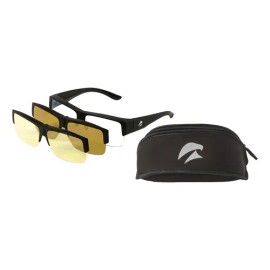 Lentes Eagle Eyes®3 En 1 Fit On Supersight Polarizados Color de la lente Transparente/Ámbar/Amarillo Color del armazón Black