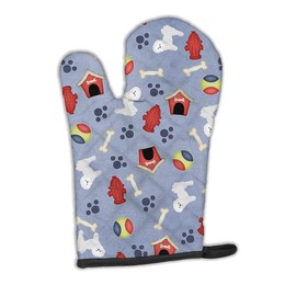 Caroline's Treasures BB4104OVMT Dog House Collection Maltese Oven Mitt Heat Resistant Thick Oven Mitt for Hot Pans and Oven, Kitchen Mitt Protect Hands, Cooking Baking Glove