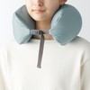 MUJI Double Knit Fitted Neck Cushion Mint Green Approx. 6.3