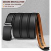 BULLIANT Men's Ratchet Leather Belt, Automatic Clasp, for Men’s Suit,
