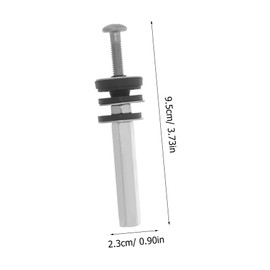 SHINEOFI 1 Pair Toilet Tank Bolt and Washer Set Toilet Replacement Parts Easy Installation Secure Sealing Prevents Water Leakage