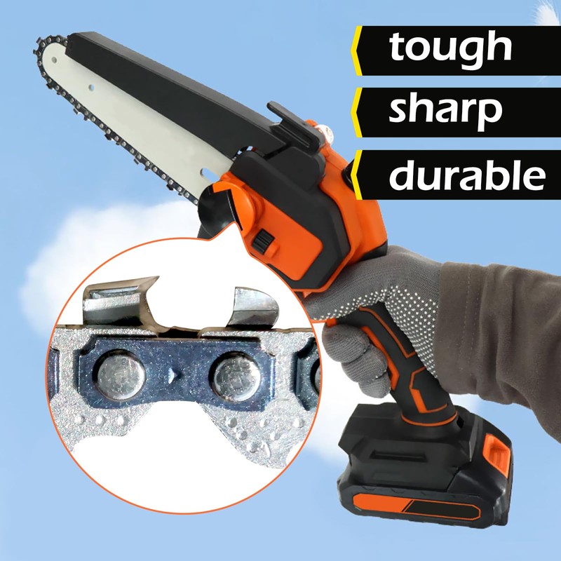 FUSIHWA Chainsaw Chain 12 Inch 1/4"LP Pitch .043" Gauge 62