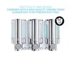 Better Living Products 76345 AVIVA Three Chamber Dispenser, Chrome