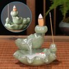 Taasmoog Backflow Incense Burner, Lotus Shaped Ceramic Incense Holder for