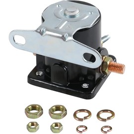 JDMSPEED New Starter Solenoid Relay SW-3 Replacement for Ford Jeep Lincoln Mercury 1958-1991 Replaces C6AF, C7AF, C3912, C9AF, D2AF11450AA, 50-430, B-6A-11450A SW3 12V Black