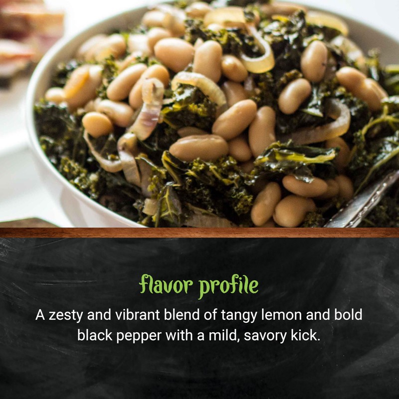 Frontier Co-op Organic Lemon Pepper, 1-pound Bulk Bag, Salt-free, Zesty