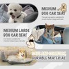 Dog Car Seat for Small Medium Large Dogs, Eco-Friendly Microfiber
