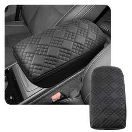 CDEFG Compatible with Volvo XC40 C40 Recharge 2018-2024 2025 Centre Armrest Armrest Lid Cover Scratch Protection Centre Console Faux Leather Armrest Box Cover Car XC40 2025 Accessories (Thickened