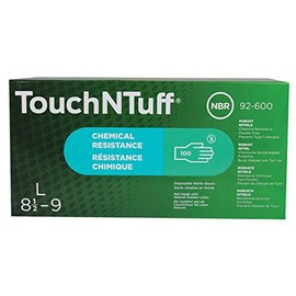 Ansell 92-600 Large Touch and Tuff Teal Nitrile Gloves Powder Free Bx/100