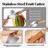 Zueyen Set di 2 Taglia Anguria Manuale con Manico Ergonomico,