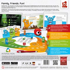 Interaction von Rudy Games Interaktiver Brettspiel Spaß mit App und Malstift, für Kinder und Freunde ab 8 Jahren