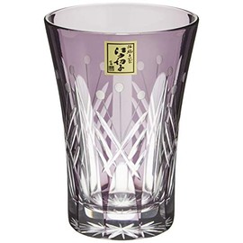 田島硝子 映見玉矢来 タンブラー 紫