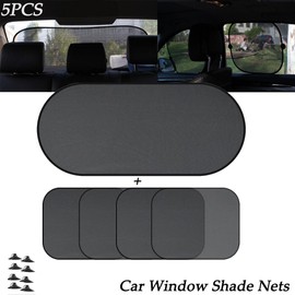 Unbranded Magnetic Car Side Front Rear Window Sun Shade Cover Mesh Shield UV Protection 5x