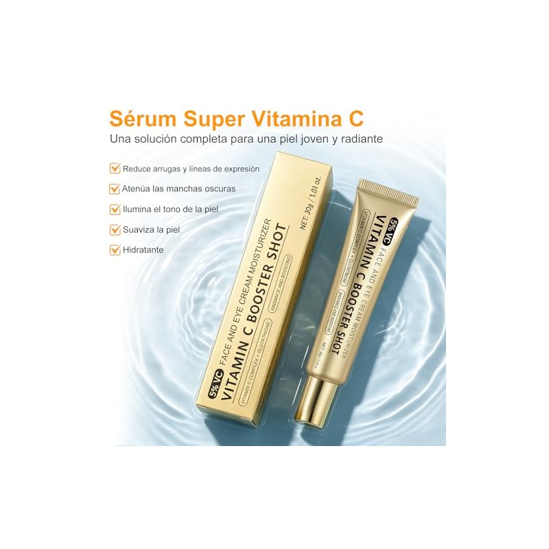 Vitamina C con Glutatión y Vitamina E,Vitamin C Booster Shot