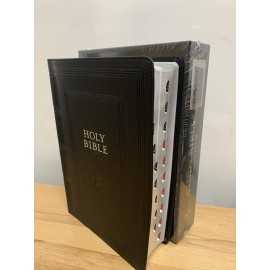 KJV Study Bible Black Faux Leather by Christian Art Gifts Inc. index