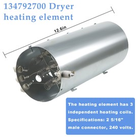Dryer Heating Element Replacement for Electrolux Frigidaire Dryer Heating Element 134792700 137032600 Thermal Limiter 3204267 Thermostat Compatible with Kenmore Elite 4178 Series Dryer Parts