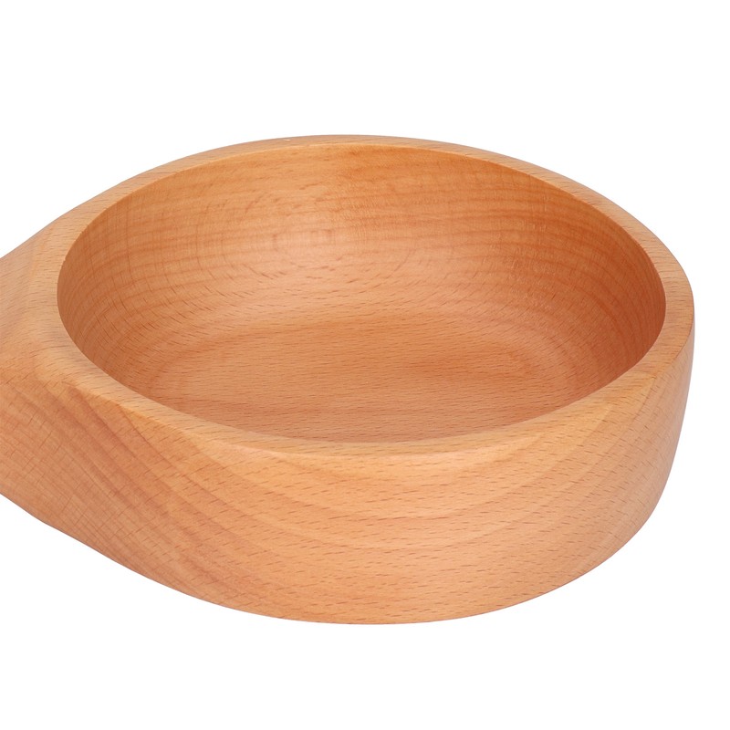 Wooden Bowl with Handle Noodle Bowl for Salad Fruit Soup
