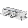 Axing BVE 40-01 4-Way BK Splitter (5-1000 MHz) for Cable