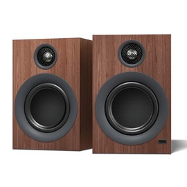 HOTMAY Bluetooth Bookshelf Speakers, 75W Powered Active Speaker with 4 Inch Woofer, HiFi Speaker with aptX Bluetooth USB for Home, Studio, Gaming, Set of 2, Bronze