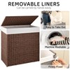OIAHOMY Laundry Hamper with Lid, 110L(29.1 Gal) Large Wicker Laundry