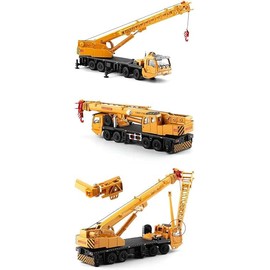 Topsky Car Model, Crane, Heavy Machinery, Construction Vehicle, 1/55 Scale, Alloy, Orange, Model Car, Construction Car, Kids, Toys, Present, Education, Photography, Architectural Model