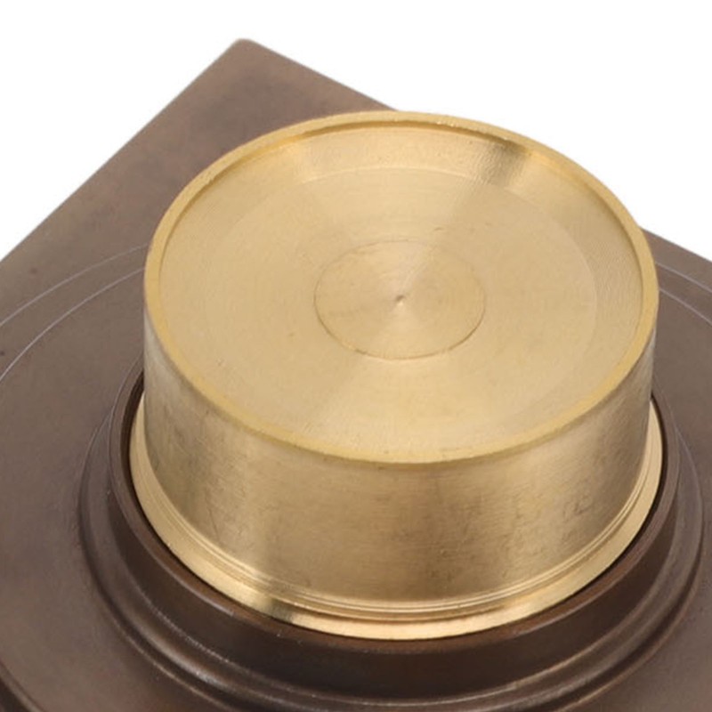 Copper Floor Drain Squared Retro Large Flow Odor Proof Shower