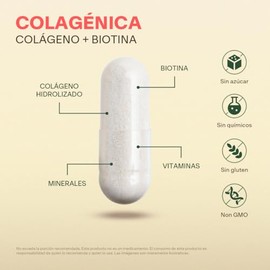 Colágeno Hidrolizado Biotina Zinc Vital Botanics