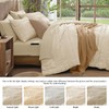 CASAAGUSTO Full Size Comforter Set, 7 Pieces Beige Seersucker Bed