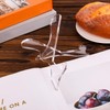 Cookbook Stand, Clear Acrylic Recipe Book Holder Multi-Function Modern Cook