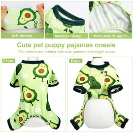 Dog Pajamas Pjs Soft Stretchy Dog Clothes for Small Dogs Girl Boy Medium Size Dogs Spring Summer Puppy Clothes Doggie Onesies Cat Pet Jammies Outfit