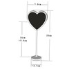Alipis Wooden Message Blackboard Base 12pcs Heart Shape Cards Holder