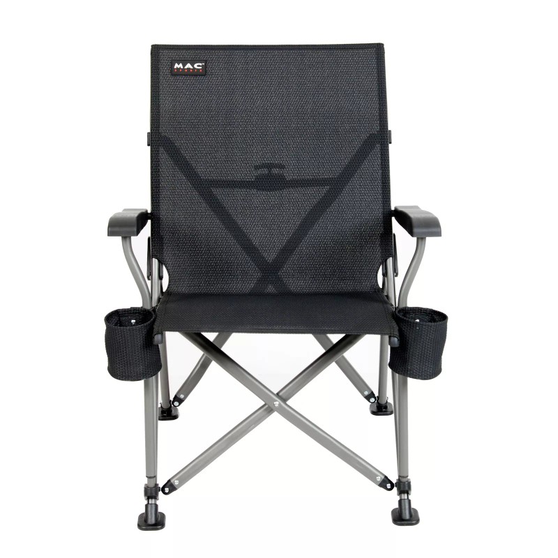 Mac Sports Heavy Duty Folding Portable Camp Chair, Aluminum, 375