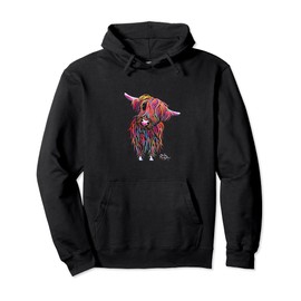 HiGHLaND CoW PRiNT ANiMaL PRiNT ' BoLLY ' Pullover Hoodie