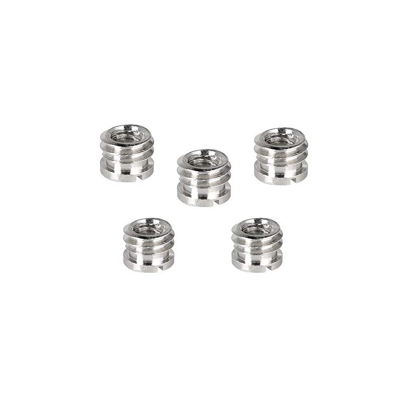 CAMVATE 1/4"-20 Female to 3/8"-16 Male Micro Screw Adapter (5