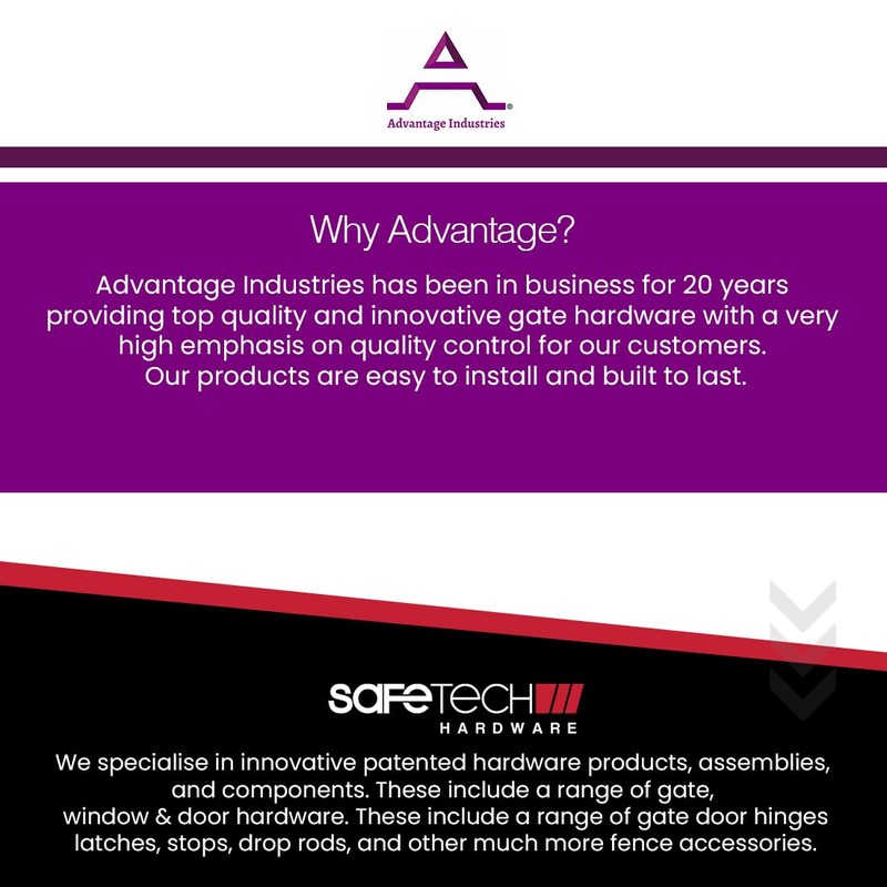 Advantage Industries 8” Self-Closing “T” Hinge | Industrial Stainless-Steel Gate