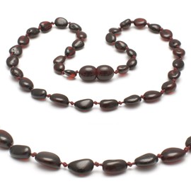 Amber Necklace, Amber Necklace & Surf Chain for Men and Women, Baltic Sea Jewellery, Amber Jewellery as a Gift, Natural Protective Stone, 100% Genuine Stone, Healing Stone Lucky Charm, Stone, Amber