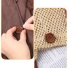 100 Pcs Wooden Buttons 4 Hole Round Buttons Bulk Brown