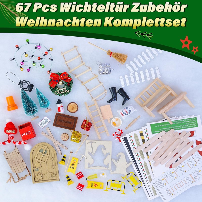 Advent Calendar with Gnome Door