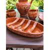 Large Traditional Portuguese Pottery Terracotta Clay Sausage Roaster Made in