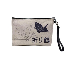 Canvas Bag - Japan Creation Original Asia Culture Manga Illustration Food Tokyo - Linen Look Cosmetic Bag - Toiletry Bag - Purse, origami, Cosmetic bag