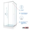 STEIGNER Shower Seal 50cm Glass Thickness 8/9mm Straight PVC Replacement