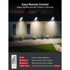 Eontim Solar Street Light, 2 Pack Wide-Angle LED Solar Flood