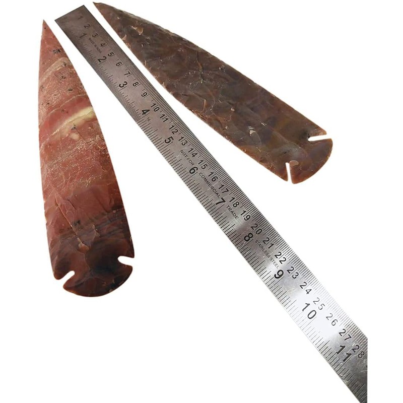 Morocca 7" Flint Spearhead Arrowhead OH Collection Project Point (1PC)