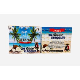 GITANA JABON de Coco Eleggua Esoterico Para la buena Vibra Limpias Brujeria Eshu