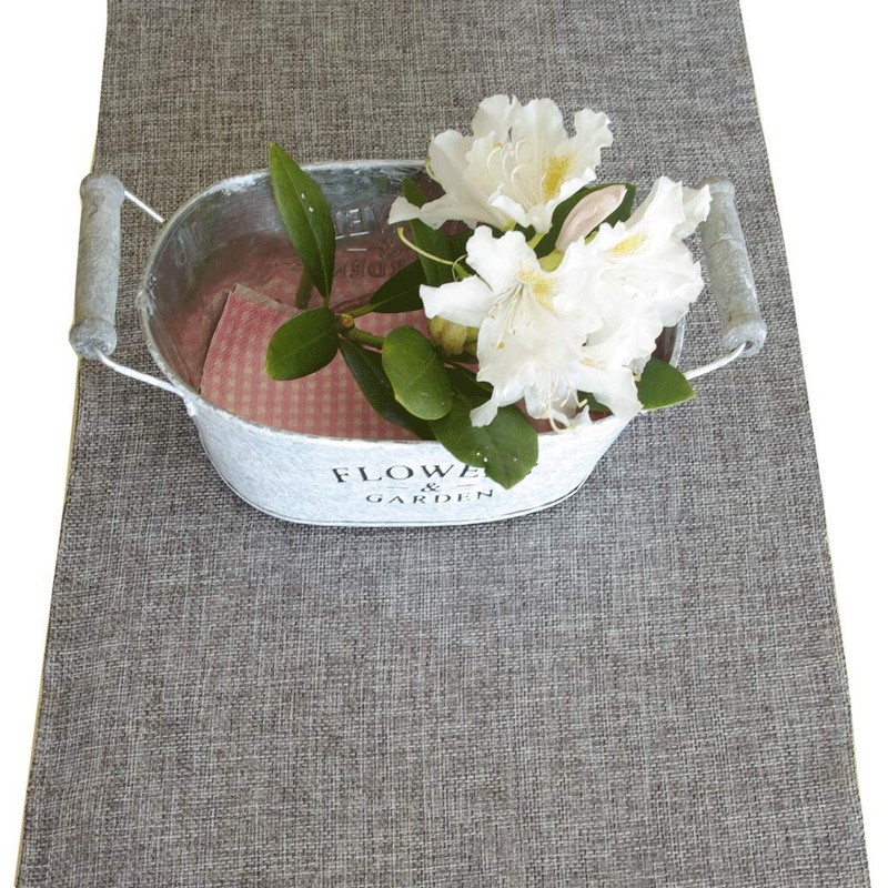 Deko As Shabby Chic table runner in linen look, polyester,