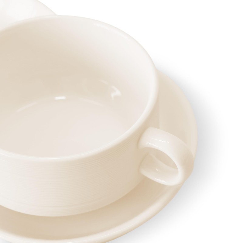 FAQQI Soup and Sandwich Plate Combo – Ceramic Soup and