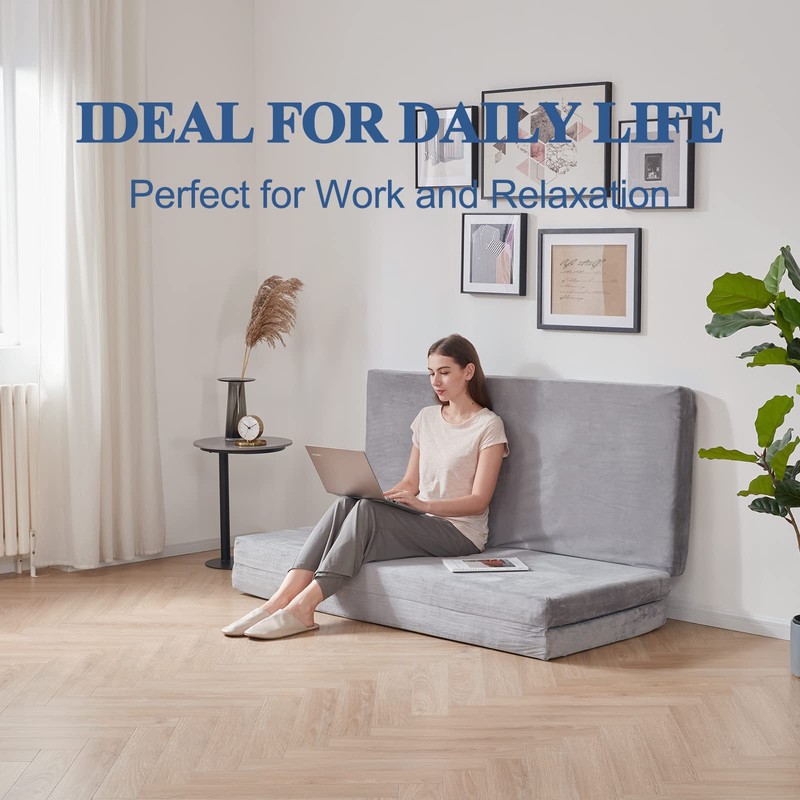 SINWEEK Tri Folding Mattress with Storage Bag 4" Foldable Mattress