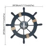 Rosenice Wooden Ship Wheel Nautical Boat Ship Wheel Wall Decor