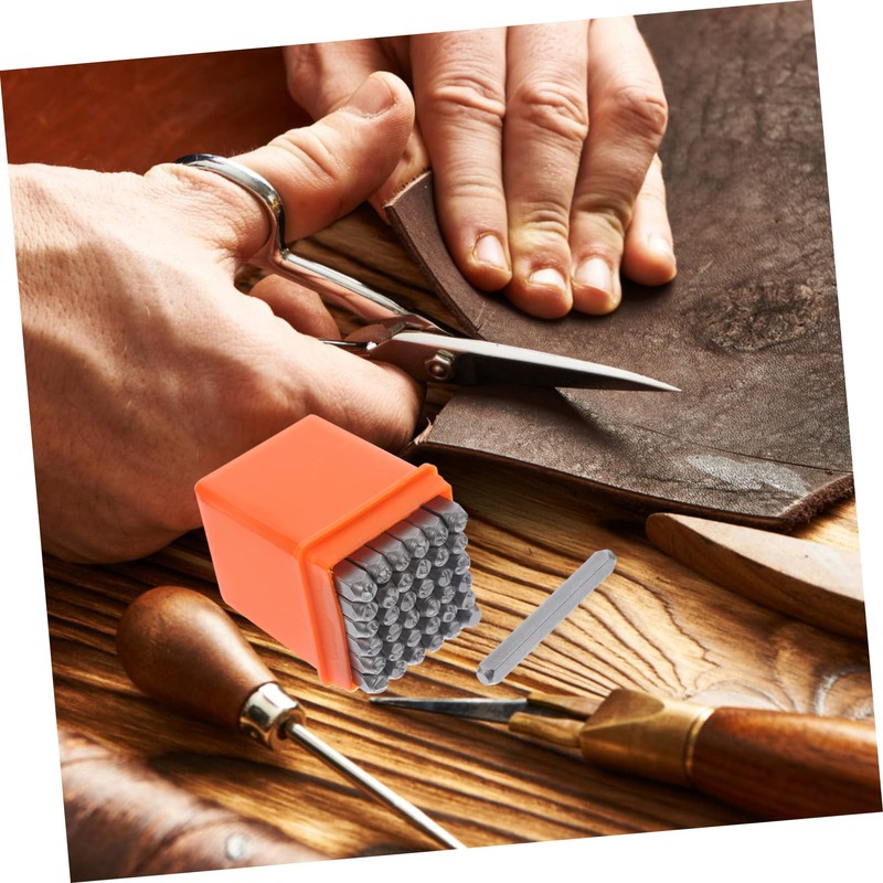 Hohopeti Alloy Steel Alphabet and Numbers Stamp for Craft Durable